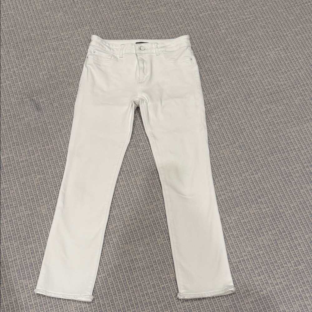 DL1961 Women's Straight Leg Jeans - White
